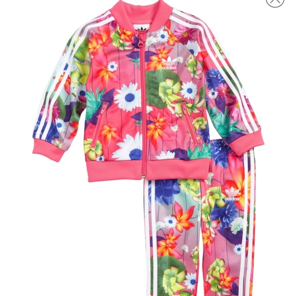 adidas flower sweatsuit